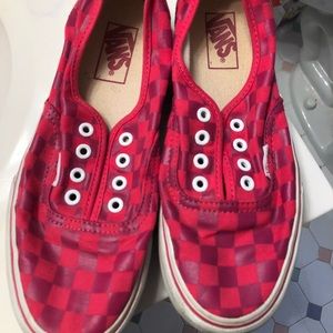 Pink Checkered Vans